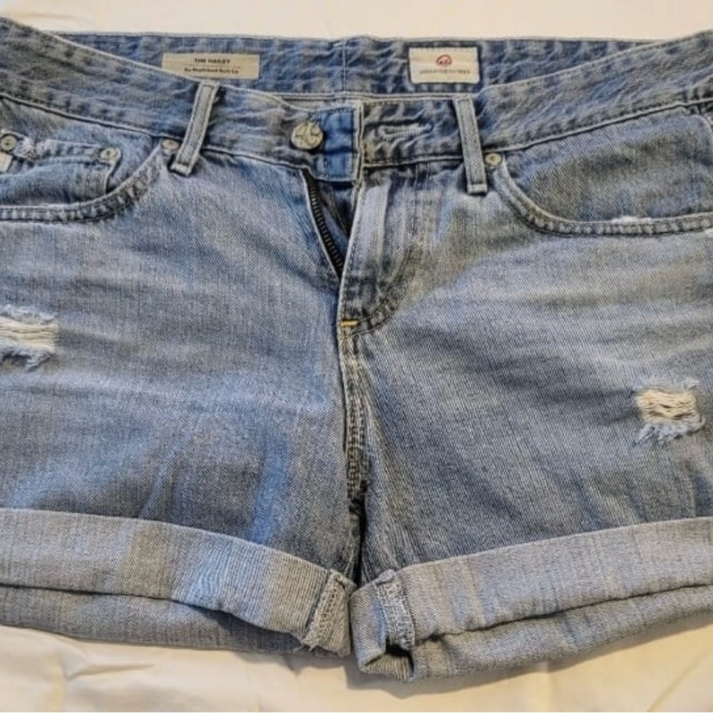 AG jean shorts size 26 the Hailey ex boyfriend roll up shorts great condition